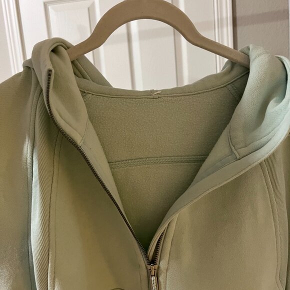 Lululemon Scuba Oversized 1/2 zip Hoodie size M/L mint green - Picture 4 of 5